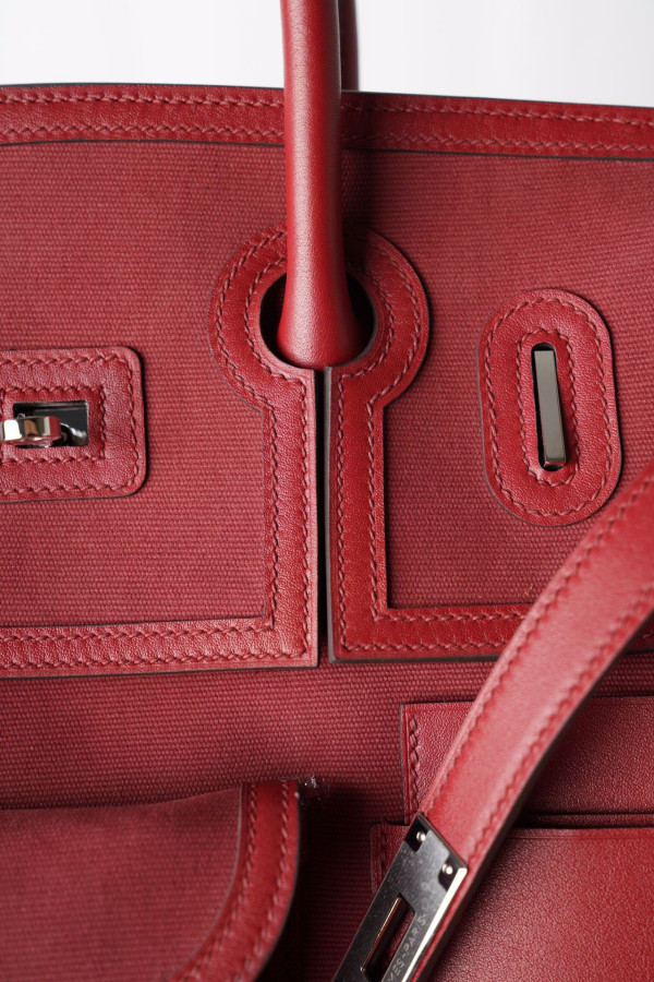 H**mes cargo birkin bag canvas and swift 35