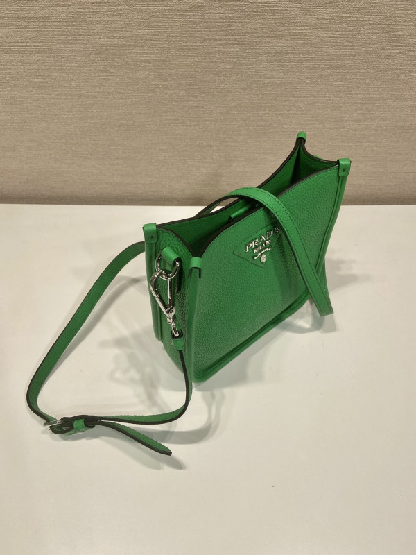 Pra*a leather mini shoulder bag